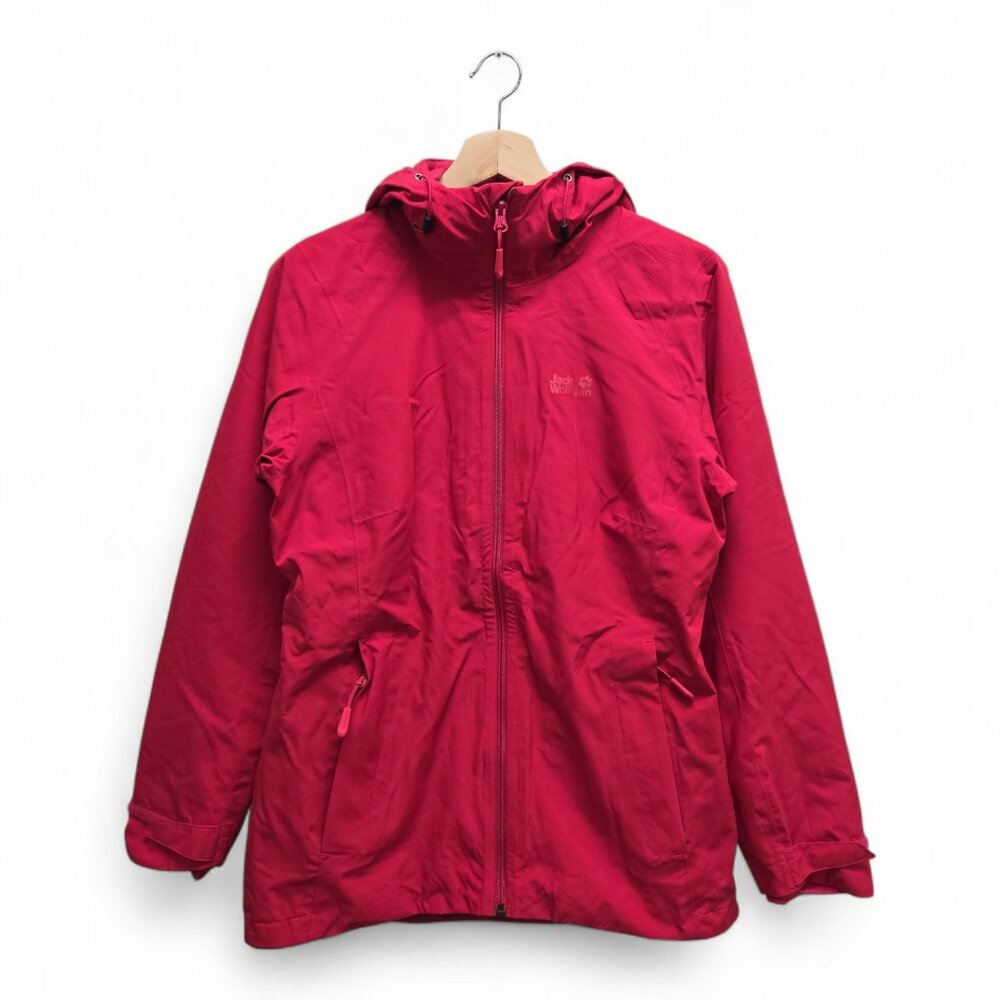 Jack Wolfskin Women’s Glaabach 3-in-1 Jacket Small Red NWT